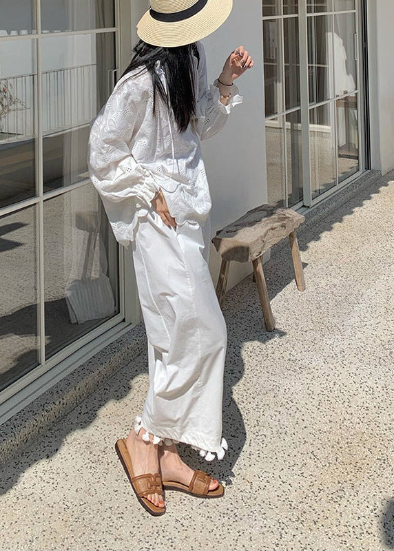 レース刺繍ブラウス