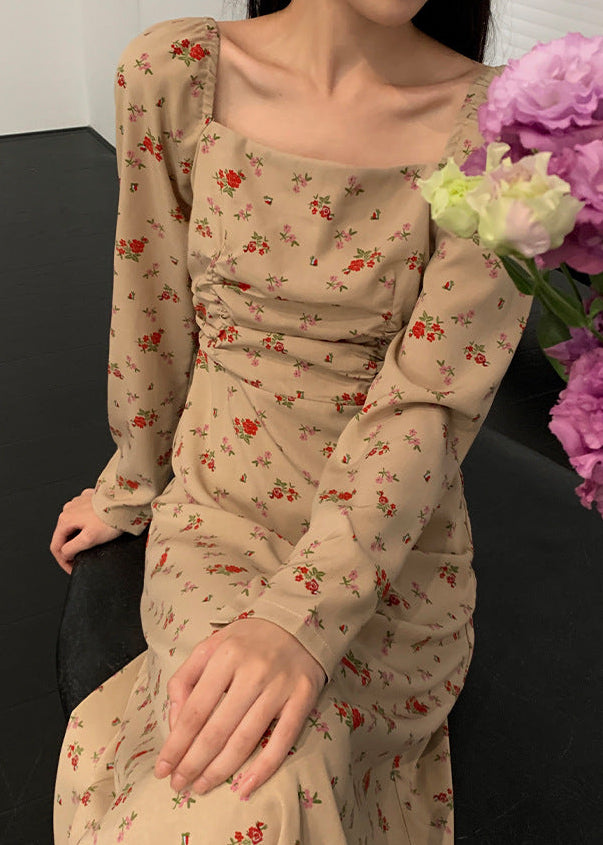 ヴィンテージフローラルドレス