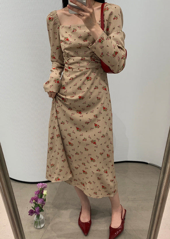 ヴィンテージフローラルドレス