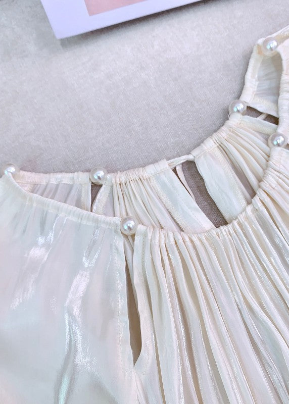 コルセット風ロングワンピース