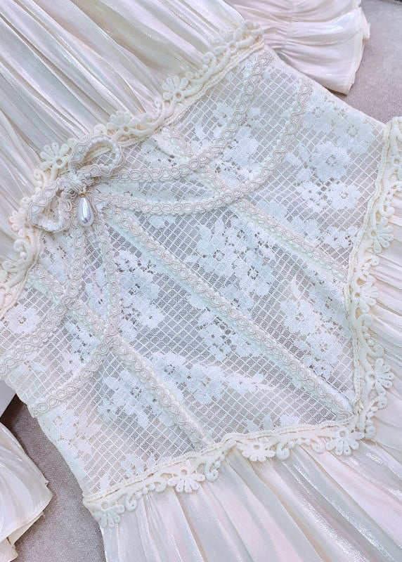 コルセット風ロングワンピース